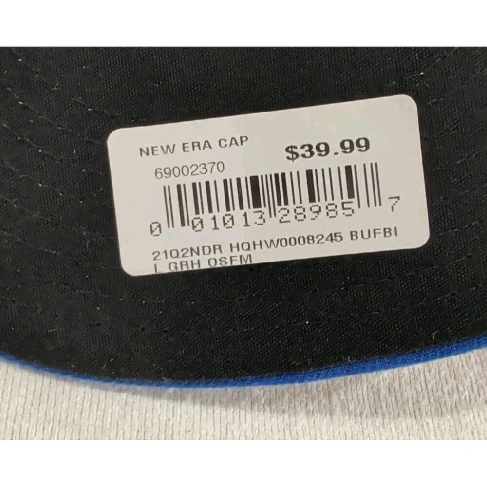 Buffalo Bills New Era 2021 Draft 59FIFTY Hat NFL Headwear New Mesh Back 7 1/2